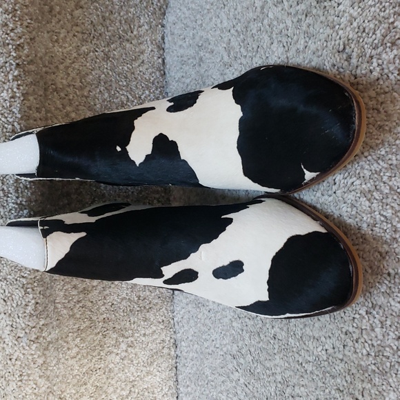 Bessie cow print bootie corkys NIB Cowhide Womens 6,7,8,9 And 10 - Picture 7 of 7
